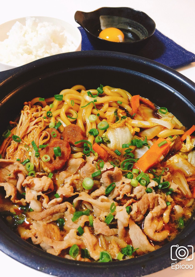 豚肉のすき焼き風煮込み-レシピのメイン写真