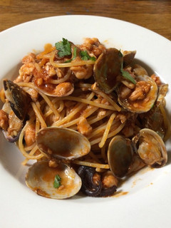 新鮮な魚介類のパスタ-レシピのメイン写真