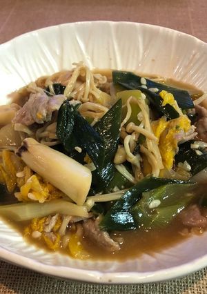 姫たけのこと豚肉の塩麹煮-レシピのメイン写真