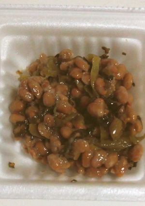 納豆にちょい足し（高菜編）-レシピのメイン写真