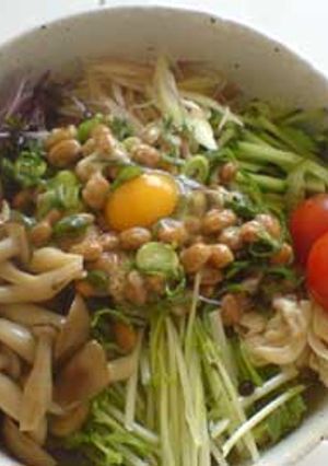 温泉納豆うどん-レシピのメイン写真