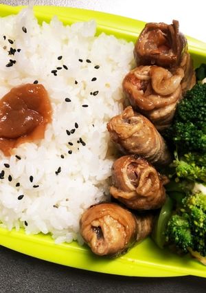 旦那弁当238♡大根と人参の肉巻き弁当！-レシピのメイン写真