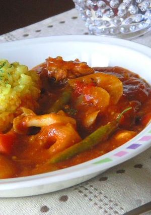 ■サバと野菜の健康カレー■-レシピのメイン写真