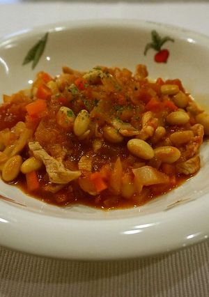 トマト缶で簡単 ポークビーンズ-レシピのメイン写真