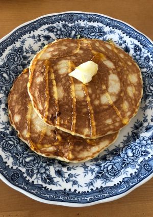 強力粉とグラハム粉のホットケーキ-レシピのメイン写真