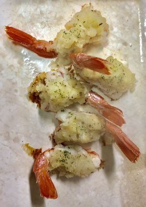 赤エビの簡単マッシュポテト風チーズ焼き-レシピのメイン写真