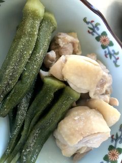 鶏ももとオクラの煮物 柚子胡椒風味-レシピのメイン写真
