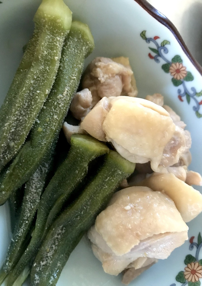 鶏ももとオクラの煮物 柚子胡椒風味-レシピのメイン写真