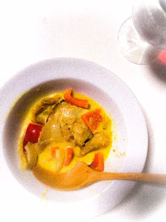 鶏モモとパプリカのカレークリーム煮込み♪-レシピのメイン写真