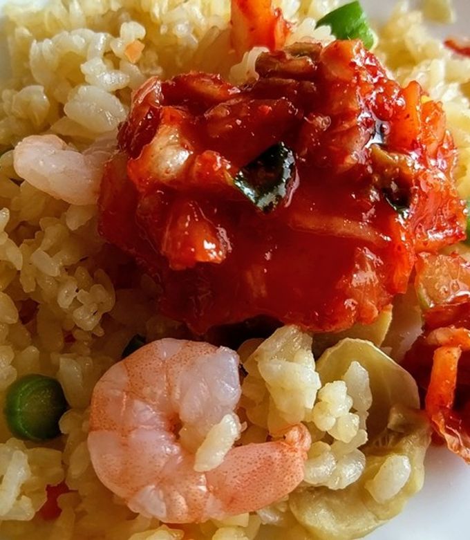 口に合わない冷凍ピラフの食べ方キムチです-レシピのメイン写真