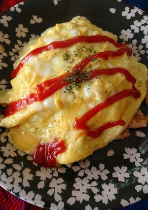 ベーコンで、オムライス♥️-レシピのメイン写真