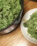 ●ほうれん草とココナッツクリームパスタ