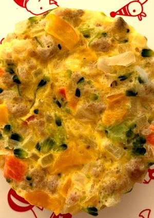 【離乳食】レンジでキッシュ風-レシピのメイン写真