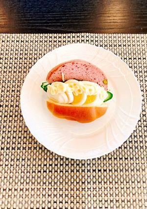 簡単☆卵とハムのロールパンサンド-レシピのメイン写真