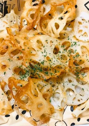 簡単カリカリ蓮根チップス-レシピのメイン写真
