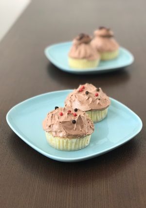 実は簡単♡バレンタイン♡カップケーキ！-レシピのメイン写真