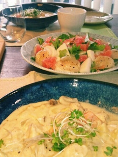 グレープフルーツとかぶとほたてのサラダ-レシピのメイン写真