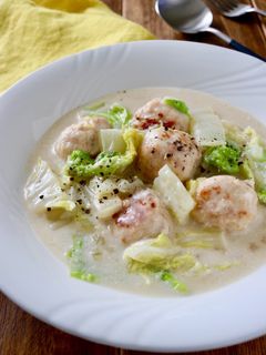 鶏だんごと白菜のクリーム煮-レシピのメイン写真