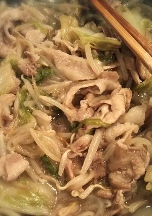 麺つゆ任せの白菜と豚肉のとろみあん-レシピのメイン写真