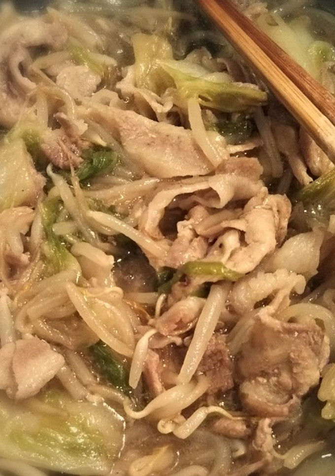 麺つゆ任せの白菜と豚肉のとろみあん-レシピのメイン写真