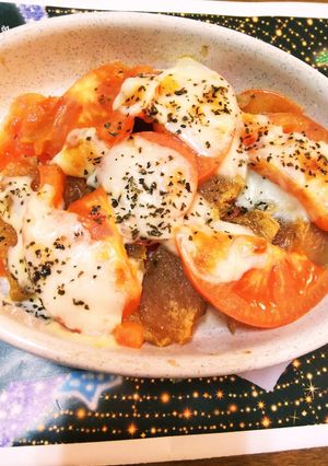 干し芋アレンジ☆干し芋トマトのチーズ焼き-レシピのメイン写真