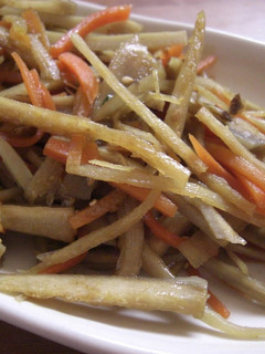 カレー風味のキンピラ-レシピのメイン写真