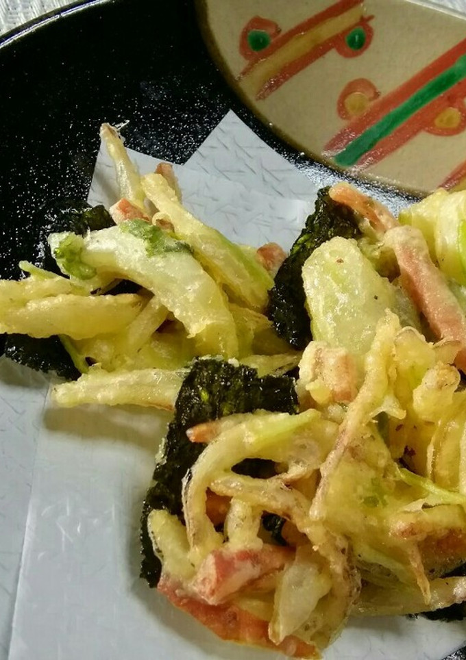 揚げるの簡単‼海苔でかき揚げ♪-レシピのメイン写真