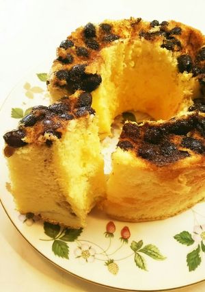 リメイク！ 黒豆煮 シフォンケーキ-レシピのメイン写真