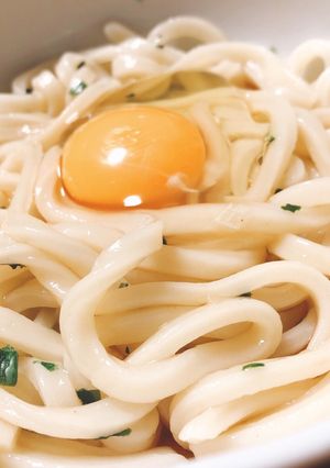 ズボラ簡単釜玉うどん-レシピのメイン写真