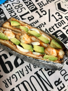 エビとアボカドとゆで卵のホットサンド-レシピのメイン写真