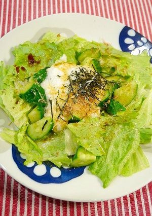 簡単！とろろドレッシングサラダ-レシピのメイン写真