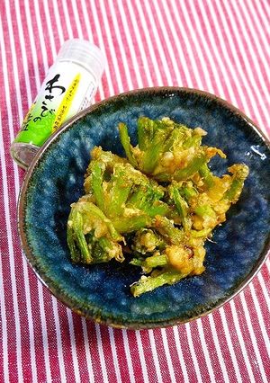 鉄分補給！ほうれん草の根元の天ぷら-レシピのメイン写真