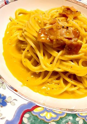 我が家の味、本格濃厚☆カルボナーラ-レシピのメイン写真