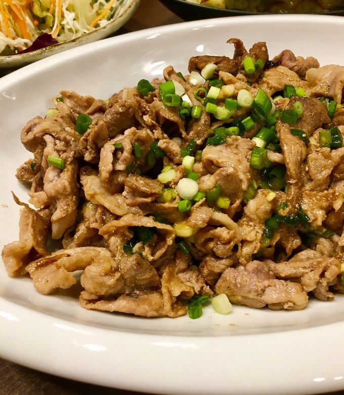 簡単!豚こま焼いて生姜醤油を混ぜるだけ!-レシピのメイン写真