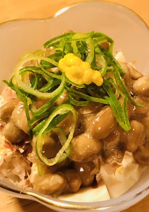 シンプル前菜●納豆と冷や奴の付け出し風-レシピのメイン写真