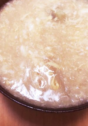 咳が痛い時にドロッと味噌汁-レシピのメイン写真