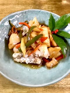 白身魚 アオハタの甘酢野菜あんかけ-レシピのメイン写真