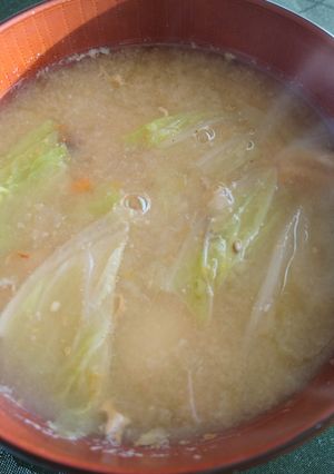 051 しもつかれアレンジ白菜の味噌汁-レシピのメイン写真