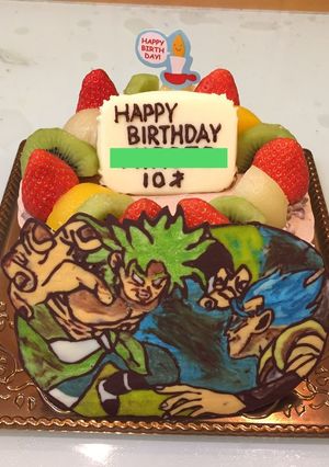ドラゴンボール★ブロリーのチョコプレート-レシピのメイン写真