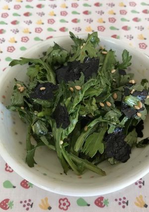 春菊ピリ辛和え-レシピのメイン写真