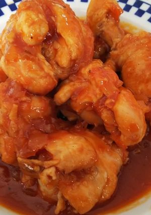 簡単絶品・骨付き鶏肉のケチャップ焼き-レシピのメイン写真