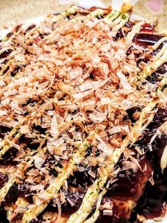 超簡単!キャベツ・蒟蒻・挽肉のお好み焼き-レシピのメイン写真