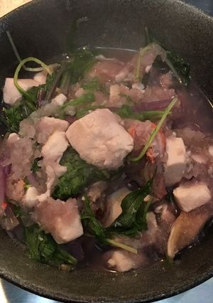 蟹と豆腐の紫大根みぞれ餡かけ-レシピのメイン写真