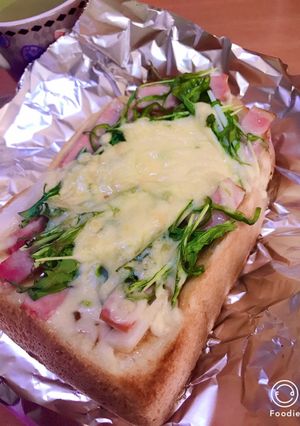 和風ピザ風テリヤキ餅トースト-レシピのメイン写真