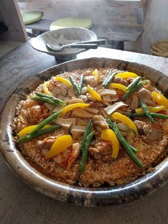 鶏とエリンギのパエリア 平土鍋-レシピのメイン写真