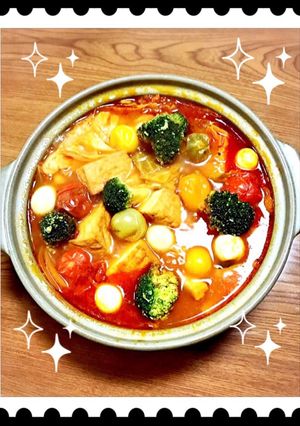 おもてなしにも栄養満点！簡単トマト鍋-レシピのメイン写真