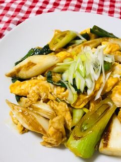 とろ〜り長ねぎと卵の中華炒め♪-レシピのメイン写真
