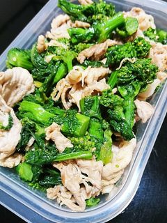 【作り置き】菜の花と豚肉のサッと炒め-レシピのメイン写真