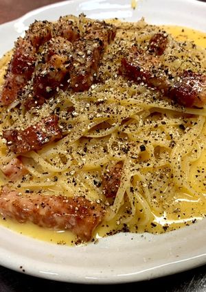 カルボナーラ(生クリーム、牛乳不使用)-レシピのメイン写真