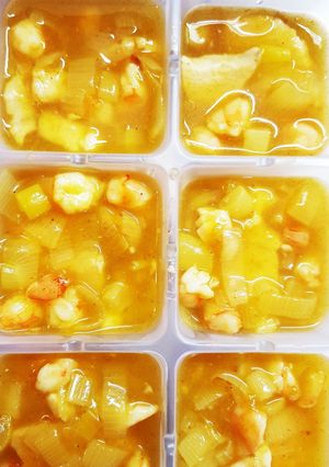 離乳食完了期　ぶりと葱のカレー煮　冷凍-レシピのメイン写真
